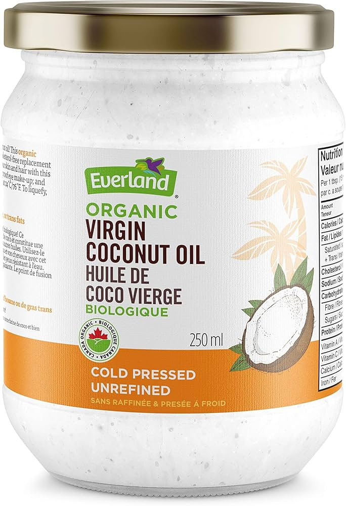 Everland Virgin Coconut Oil, Glass Bottle, 250 ml (Pack of 1) | Amazon (CA)