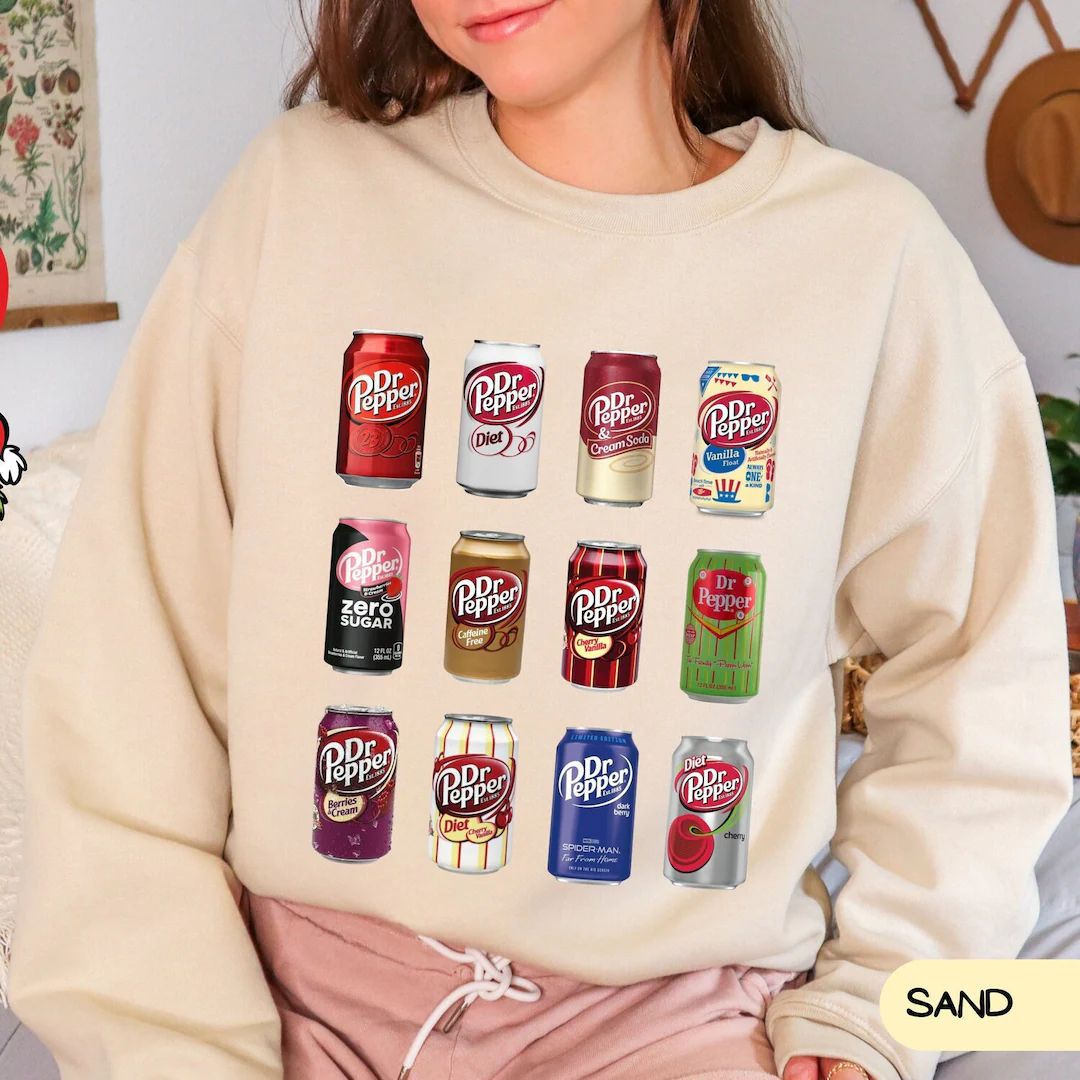 Dr Pepper Hoodie, Dr. Pepper Sweatshirt, Soda Sweatshirt, Pop Sweatshirt A812 - Etsy | Etsy (US)