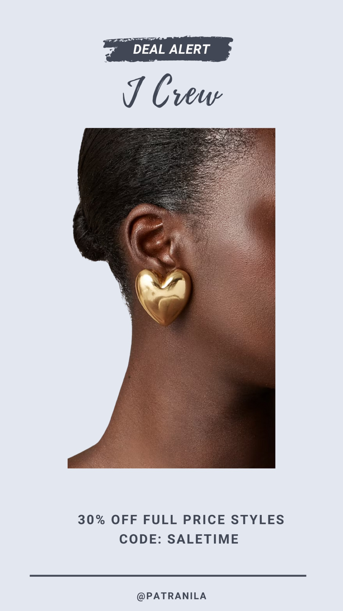 Code SALETIME for 30% off select full price styles at J Crew. Gold earrings, heart earrings, accessories, gold jewelry. #LTKfindsunder50 

#LTKGiftGuide #LTKFindsUnder100 #LTKSaleAlert