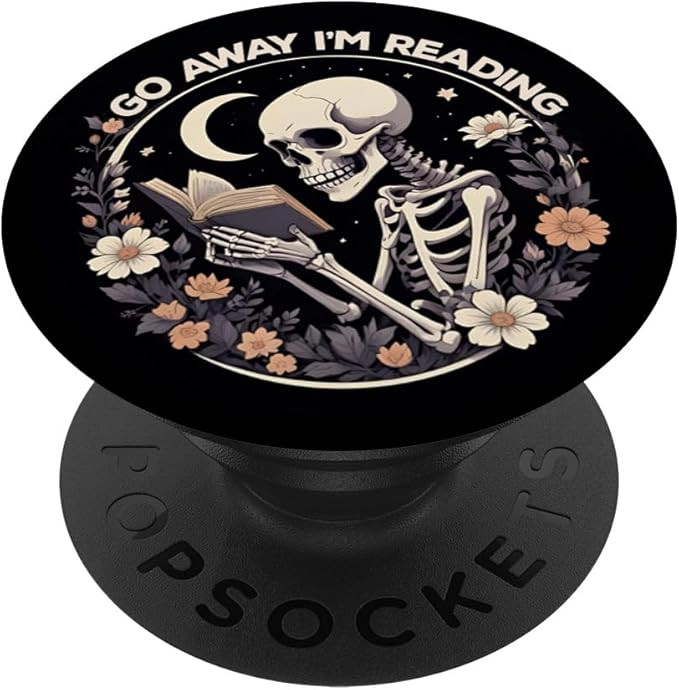 Go Away I'm Reading Book Lover Booktrovert Librarian bookish PopSockets Adhesive PopGrip | Amazon (US)