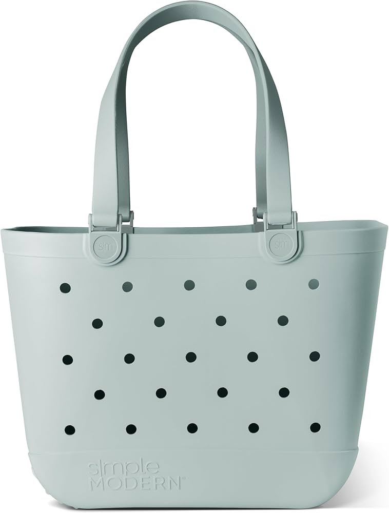 Simple Modern Beach Bag Rubber Tote | Waterproof Extra-Large Tote Bag with Zipper Pocket for Beac... | Amazon (US)
