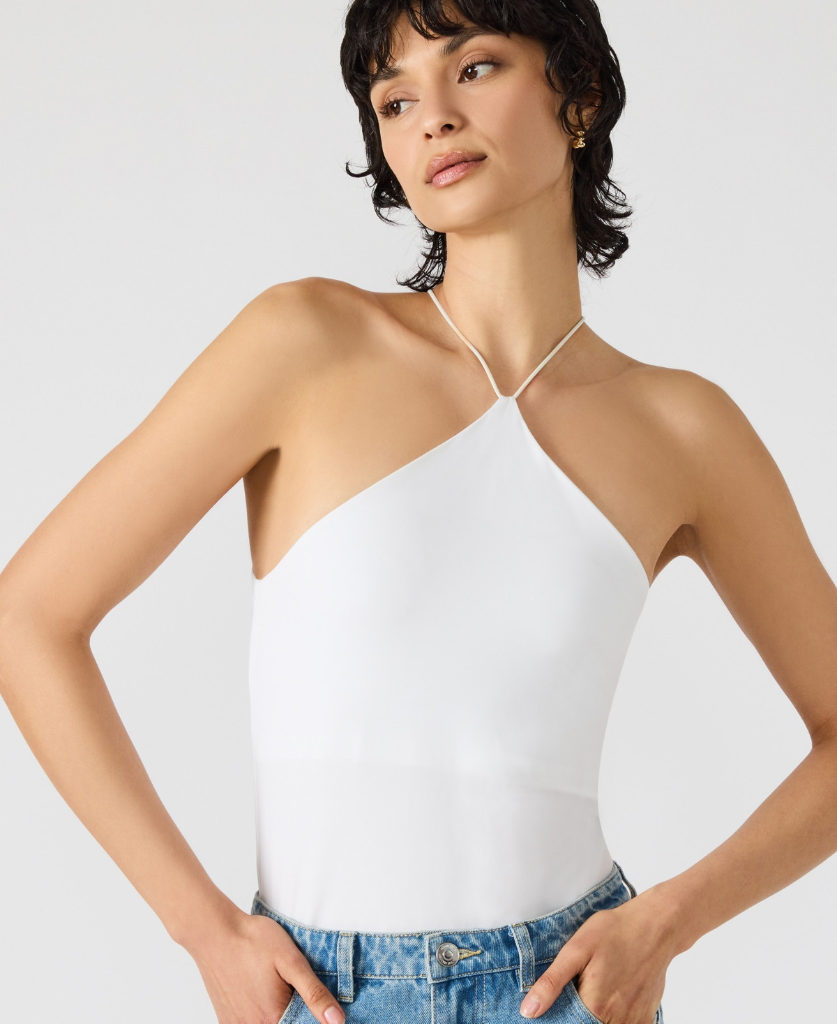 Steve Madden Women's Linnie Sleeveless Halter Top - White | Macy's
