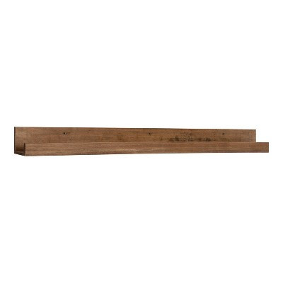 42" Levie Wooden Picture Ledge Wall Shelf Rustic Brown - Kate & Laurel All Things Decor: Modern Display, No Assembly Required | Target