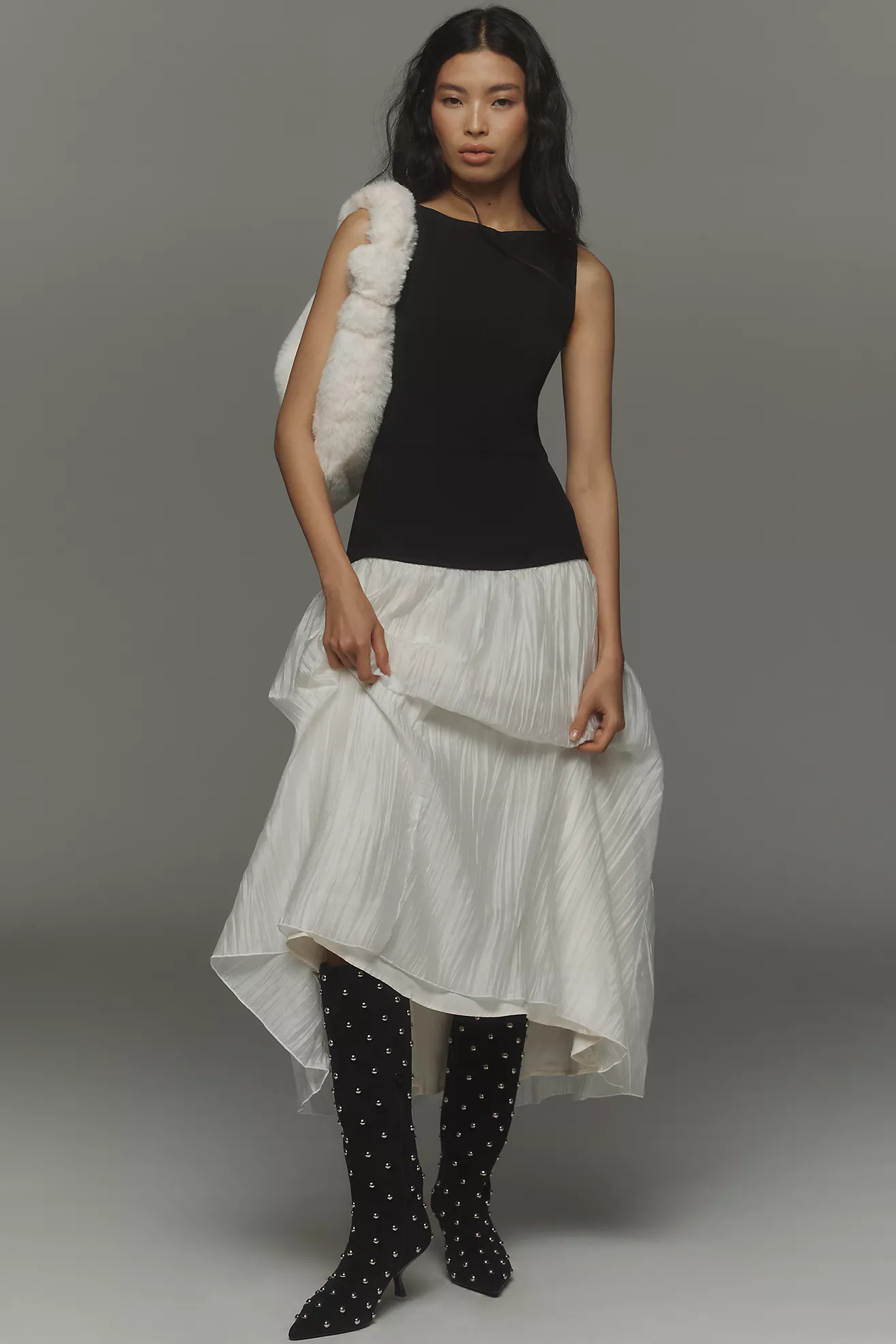 Reformation Cyra Sleeveless Twofer Maxi Dress | Anthropologie (US)