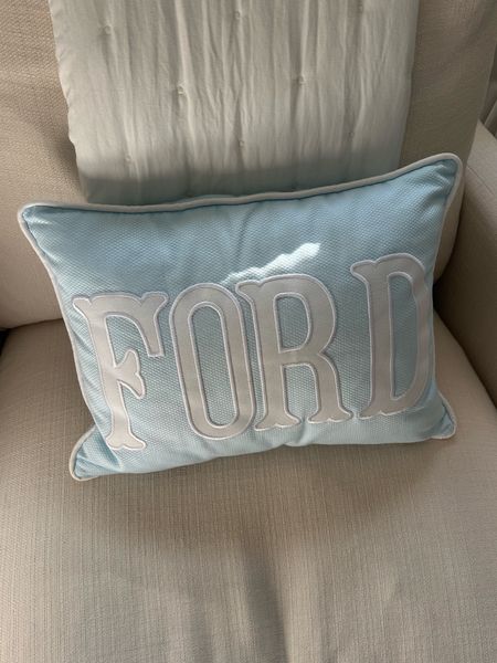 Ford’s bedroom pillow. 

#LTKhome #LTKkids #LTKfindsunder100