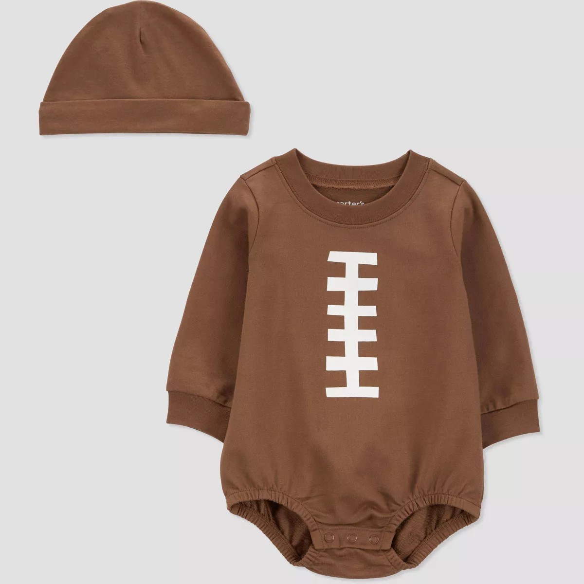 Carter's Just One You® Baby Football Romper - Brown | Target