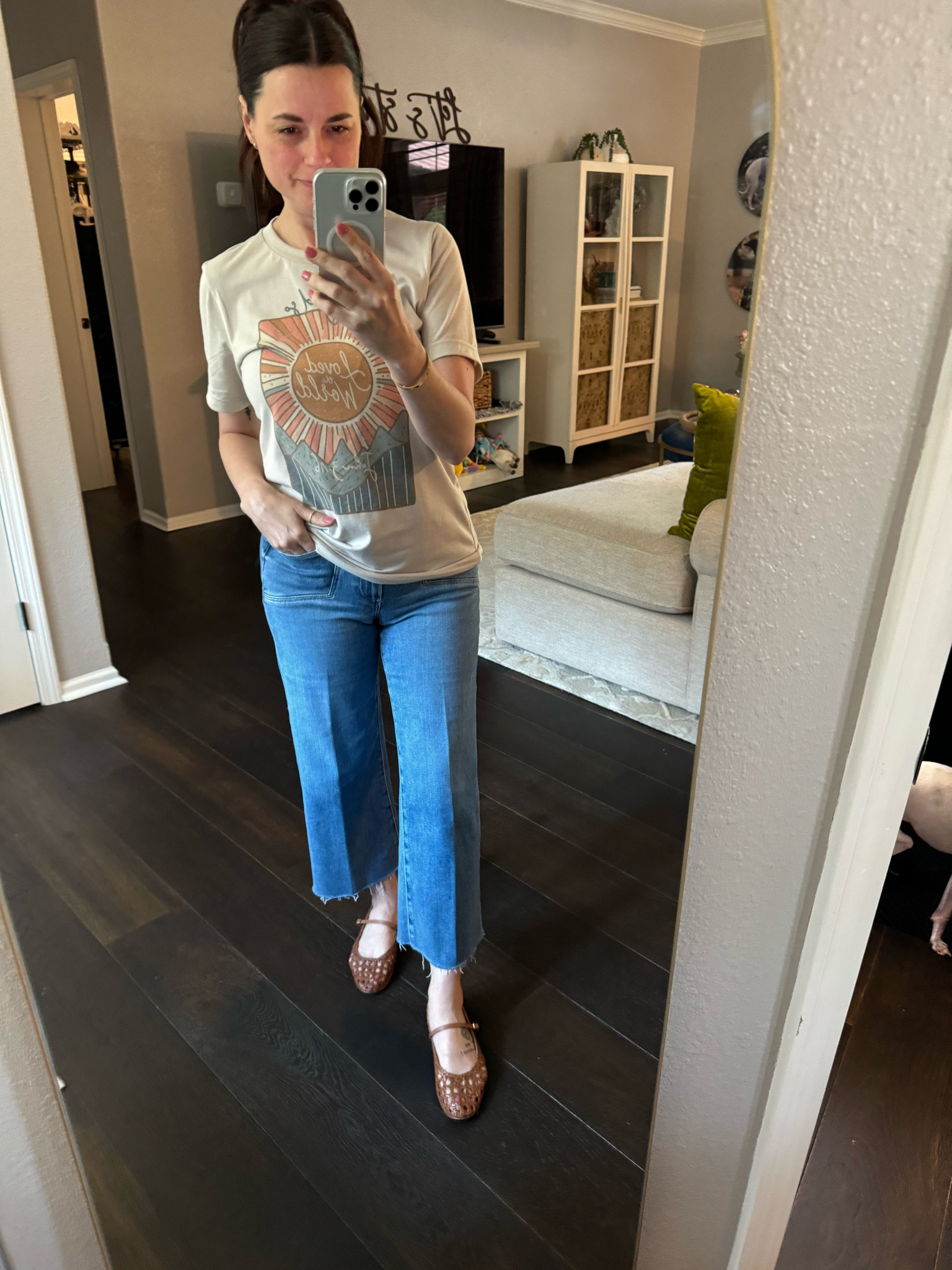 These elevated flats make simple jeans and a t-shirt look so much classier! Be better than basic!  These flats are the Margaux Demi Jane in woven leather. I have tagged similar ones  

#LTKShoeCrush #LTKOver40 #LTKStyleTip