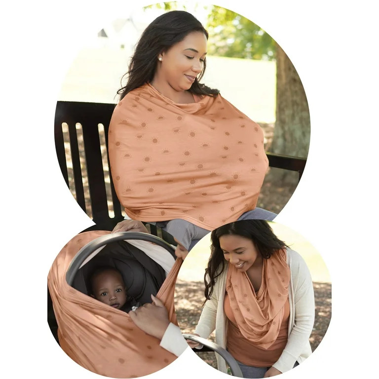 Modern Moments by Gerber Infant Unisex Multi-Use Nursing Scarf Cover, Sun Terracota - Walmart.com | Walmart (US)