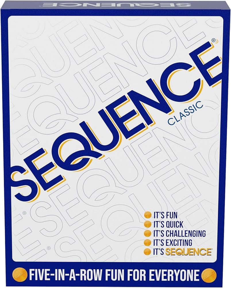SEQUENCE- Original SEQUENCE Game with Folding Board, Cards and Chips by Jax ( Packaging may Vary ... | Amazon (US)