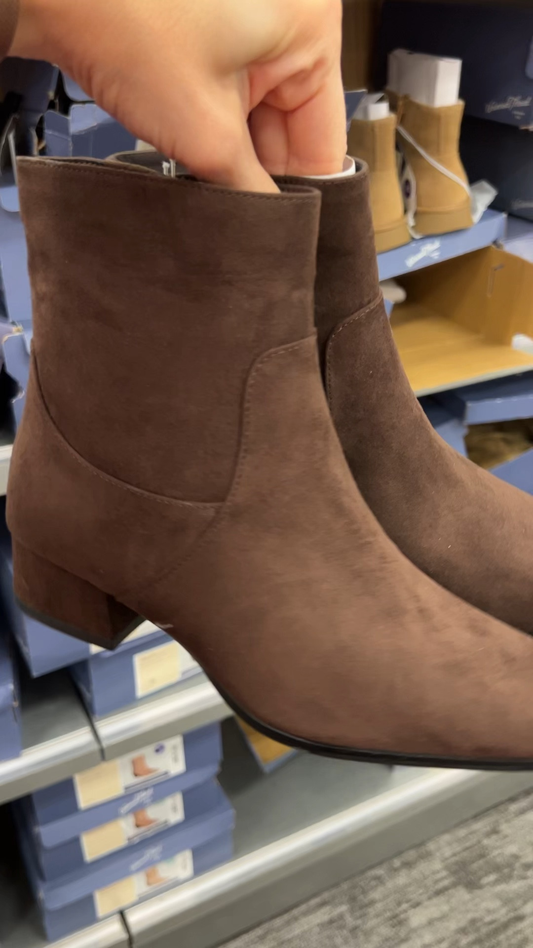 These are the best chocolate brown boots I’ve seen anywhere all season in this price range! Great color and looks like real suede. At Target, fits true to size. #targetstyle fashion target 

#LTKFindsUnder50
