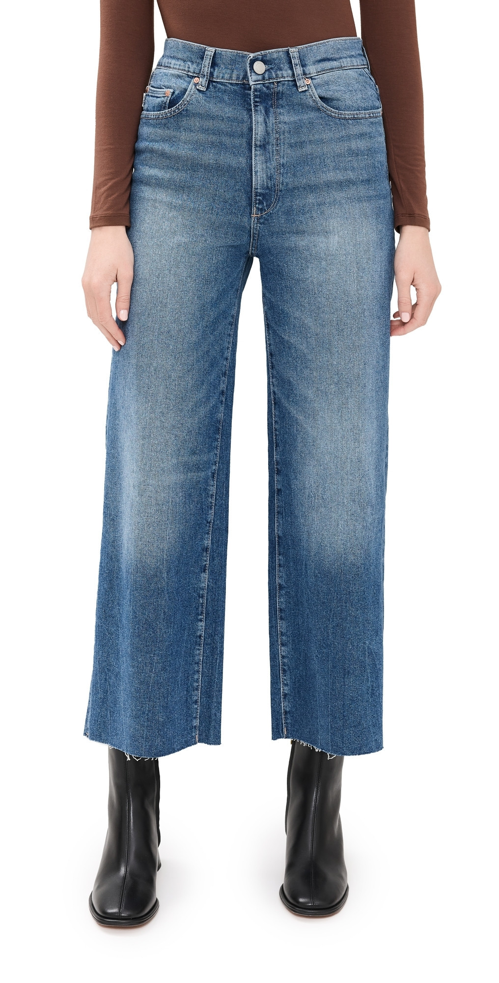 DL1961 Hepburn Wide Leg High Rise Jeans Driggs (Vintage) 30 | Shopbop