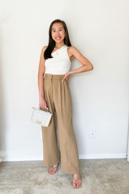 Top (XS), pants (XS), trousers, date night outfit, amazon fashion, amazon outfit, spring outfit, workwear, wide leg pants 



#LTKSeasonal #LTKunder50 #LTKstyletip