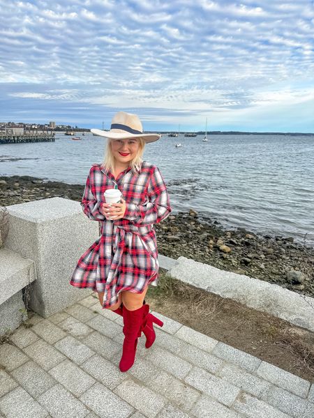 Feeling plaid. Love this plaid dress from Lulu’s I have styled it several ways.

#LTKHoliday #LTKstyletip #LTKparties