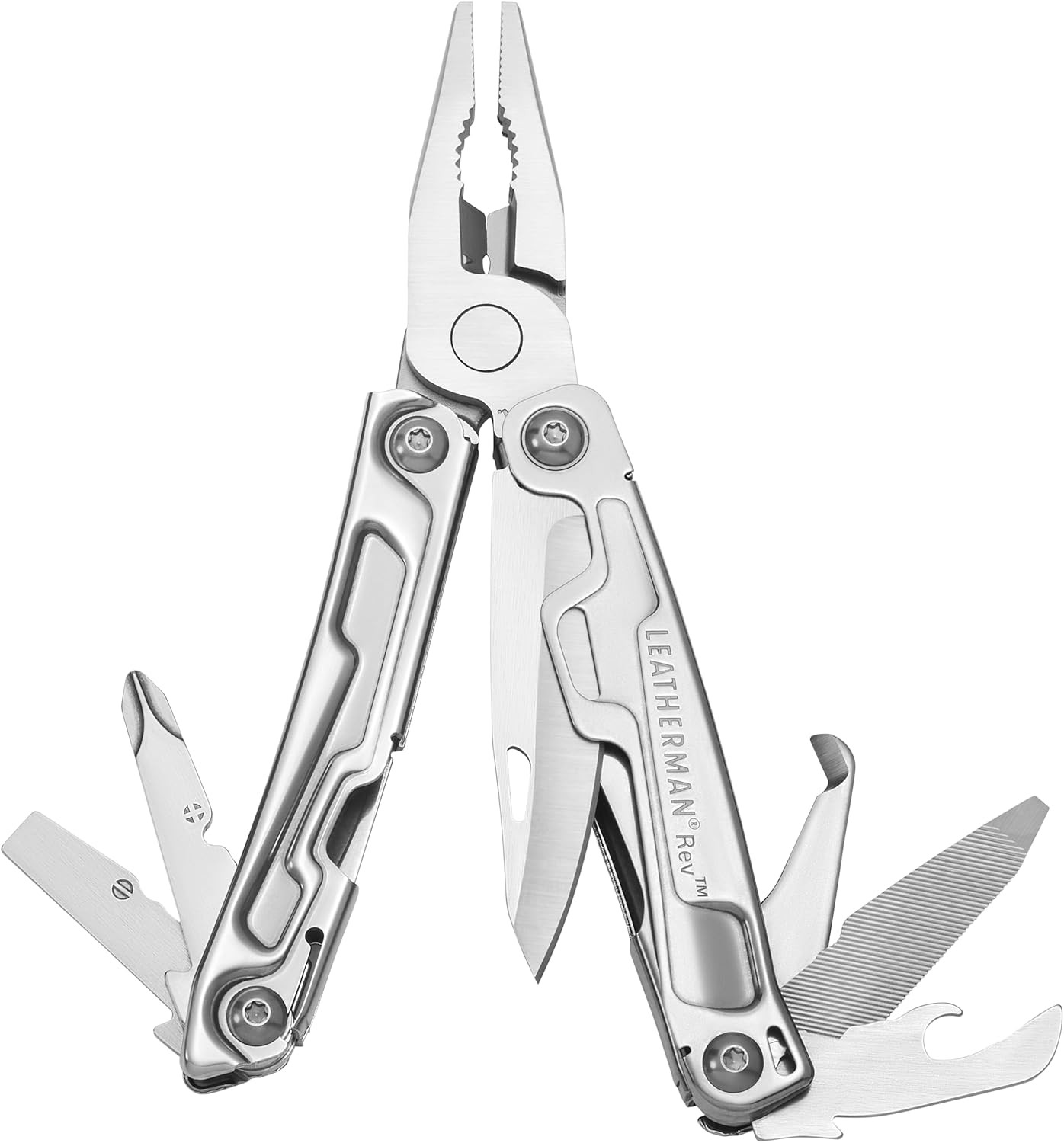 LEATHERMAN, Rev Pocket Size Multitool with Package Opener and Screwdrivers, Stainless Steel | Amazon (US)