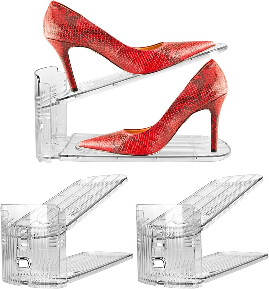 Yes!Fresh Shoe Slots Organizer, Boutique Display Style Shoe Stacker for A Pair of Shoes, Separabl... | Amazon (US)