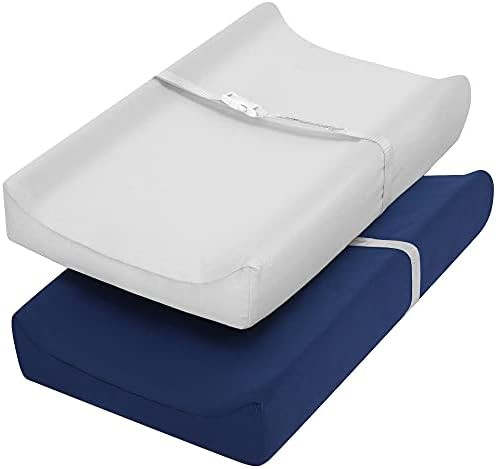 TILLYOU Changing Pad Cover Boys, Jersey Knit Ultra Soft Diaper Change Table Sheets, Fit 32"/34''x16" | Amazon (US)
