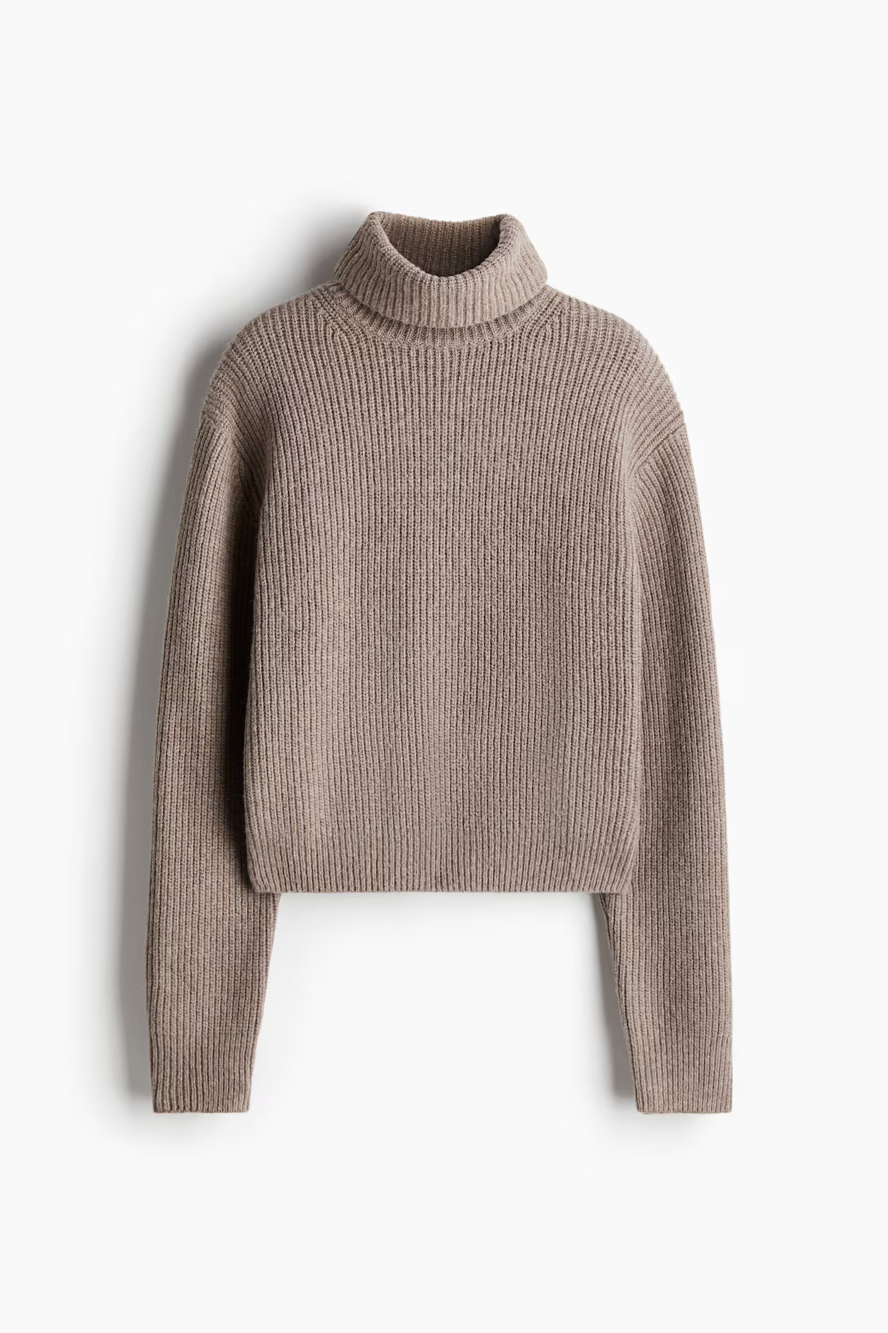Rib-knit polo-neck jumper | H&M (UK, MY, IN, SG, PH, TW, HK)