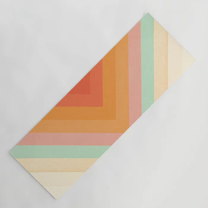 Rainbow Chevrons Yoga Mat | Society6