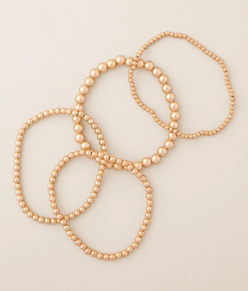4 Pack Beaded Bracelet Set | Buckle