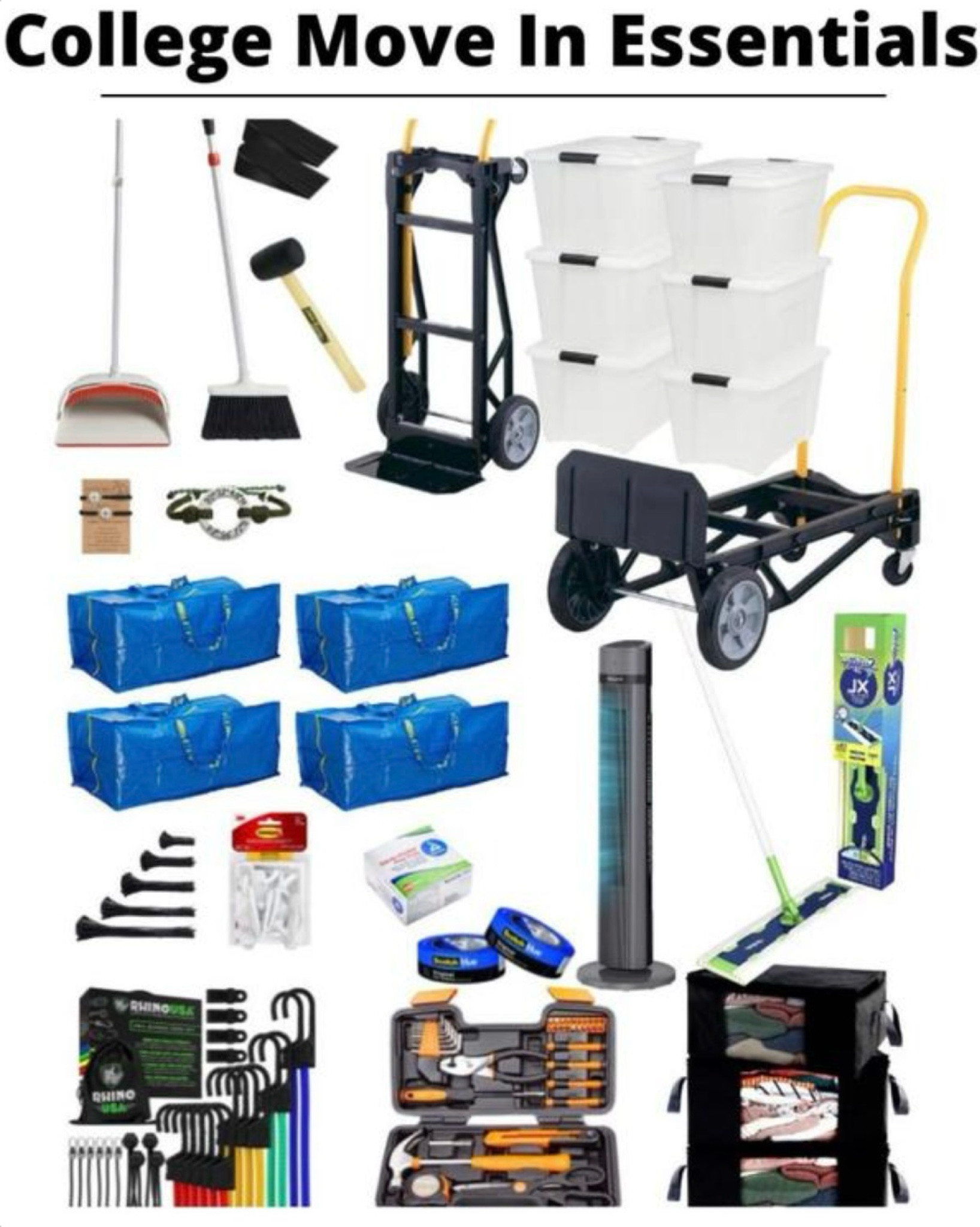 Get ready for college move in day with these dorm essentials. Everything you need to make moving into a dorm room or new apartment a breeze, and get 23 amazing move in tips on our blog! 

#LTKSeasonal #LTKfindsunder50 #LTKkids