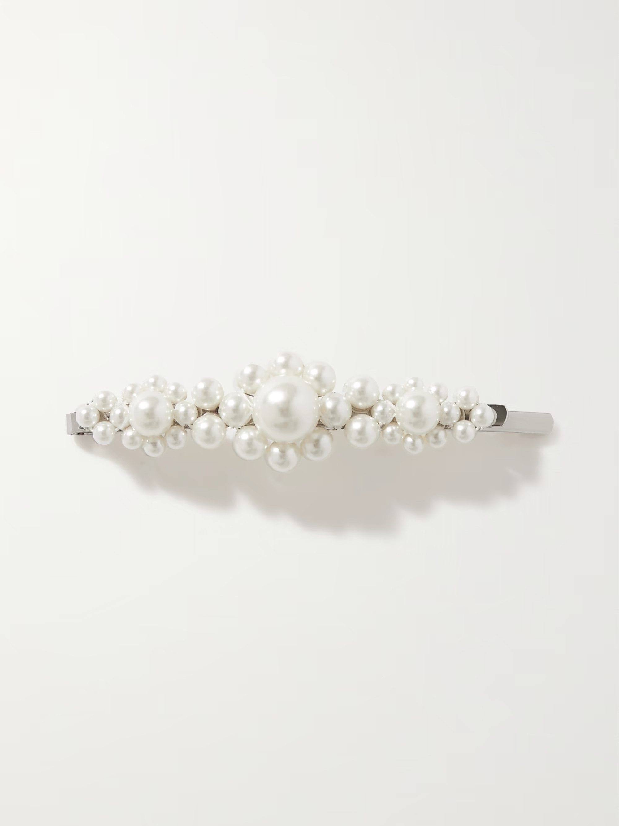 SIMONE ROCHA Faux pearl-embellished silver-tone hair clip | NET-A-PORTER | NET-A-PORTER (US)
