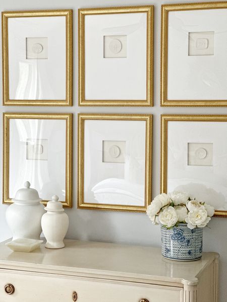 I don’t know what it is about intaglios, but I love them!  I used these custom intaglios to make this gallery wall in my guest bedroom. When they arrive, you just unpackage them and pop them into your frame of choice. Easy!





Etsy, sidebard designs, chinoiserie, orchid planter, Cailini coastal, ginger jars, 

#LTKhome