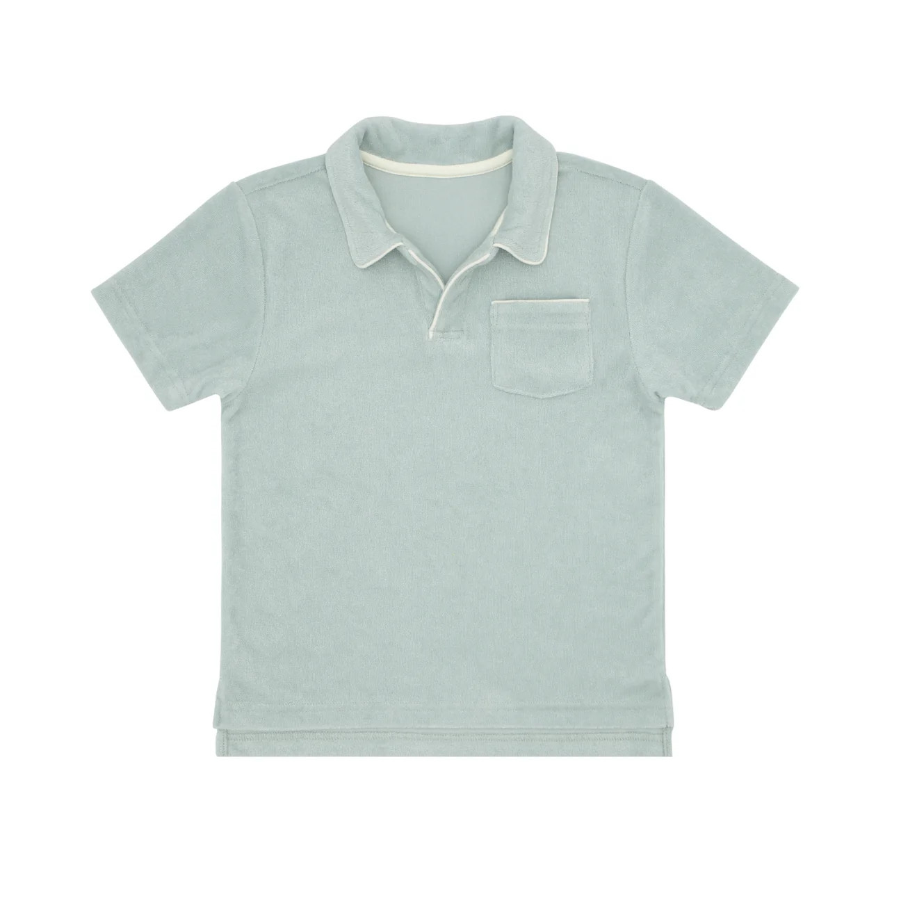 boys sage french terry polo | minnow