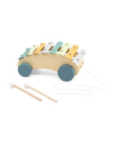 Wooden Pull Along Xylophone | TJ Maxx