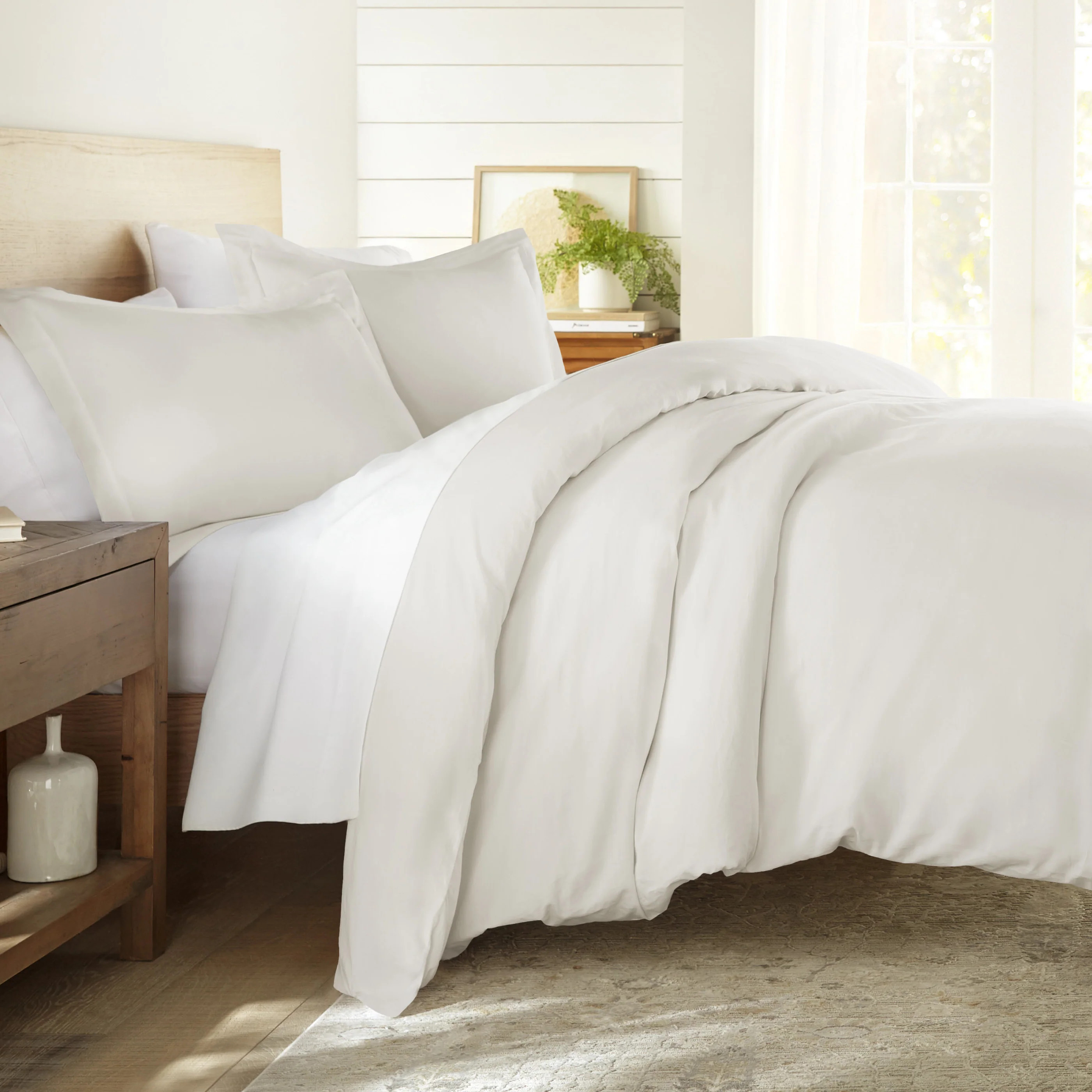 100% Long Staple Cotton 3-Piece Duvet Cover Set | Linens and Hutch