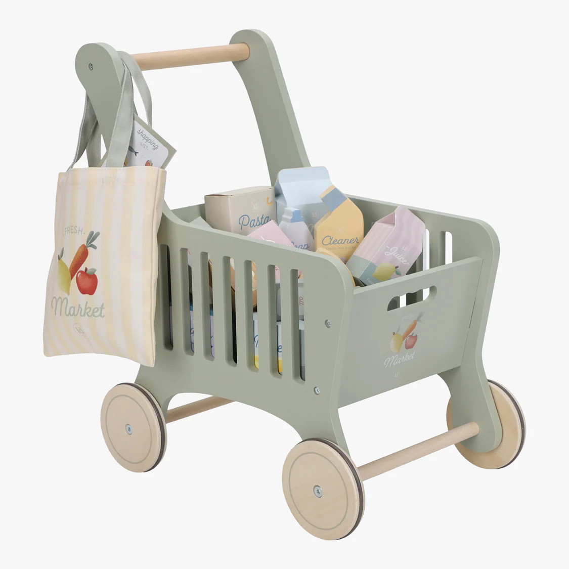 Little Dutch Wooden Shopping Cart | Baby Mori