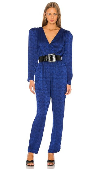 The Geneva Jumpsuit in Navy | Revolve Clothing (Global)