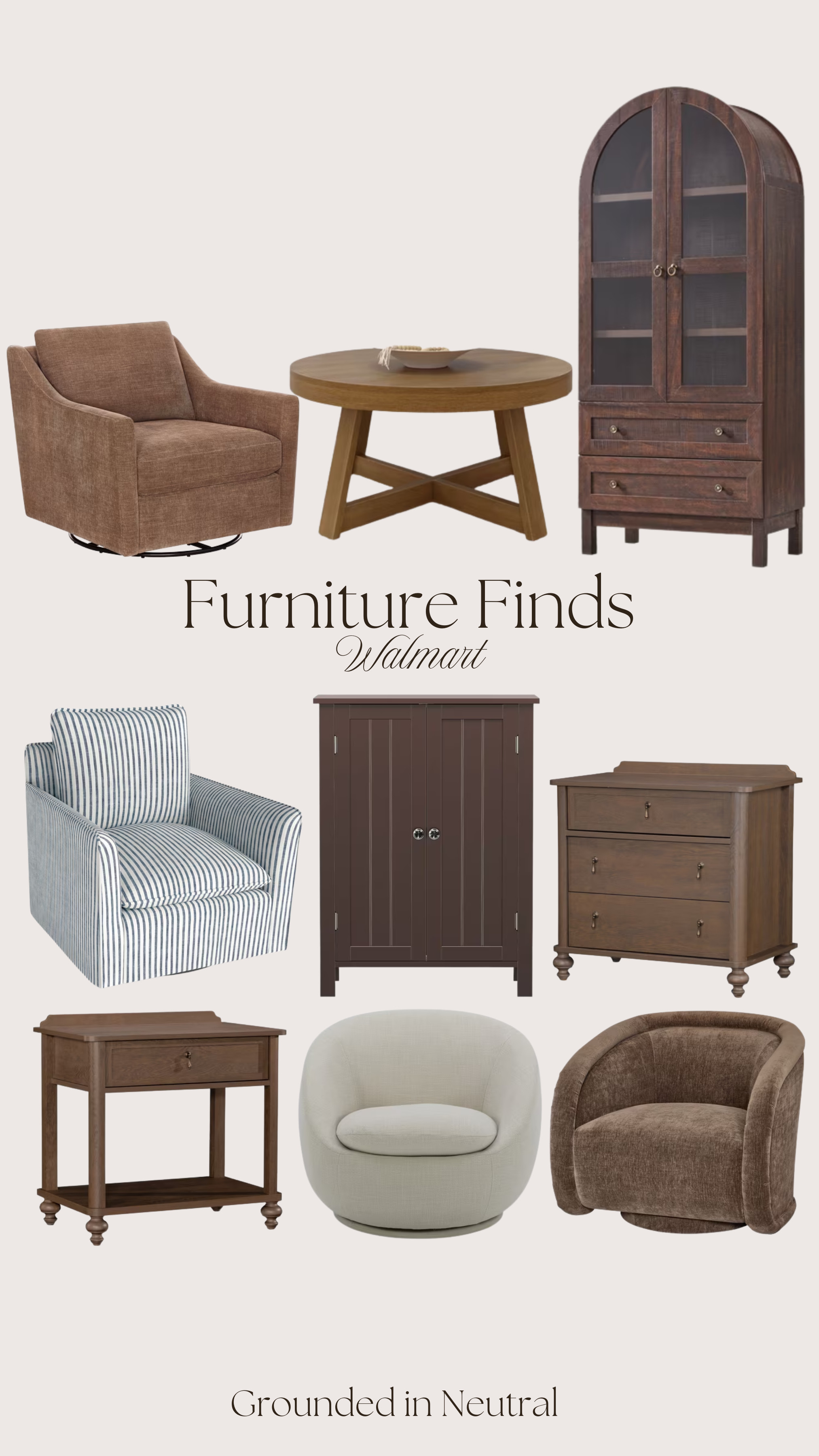 Walmart furniture finds I'm loving lately 🤎

#WalmartFurniture #WalmartNightstands

#LTKHome #LTKSaleAlert