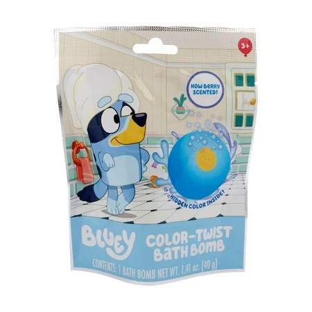 Bluey Color Twist Bath Bomb, 40g, Berry Scented, Ages 3+ | Walmart (US)
