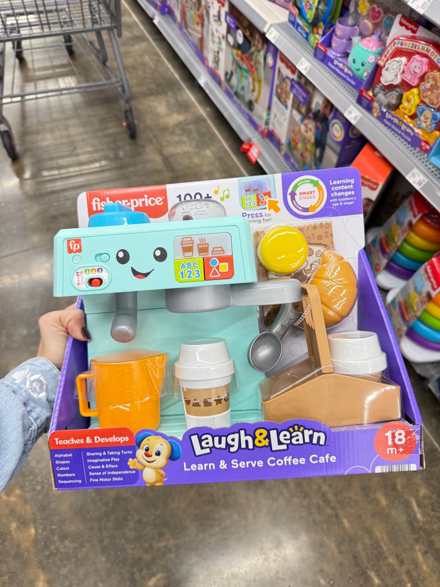Fisher-Price Laugh & Learn Learn & Serve Coffee Café Toddler Electronic Toy, 10 Play Pieces

#LTKHoliday #LTKKids #LTKGiftGuide