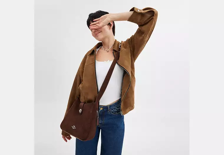 Hadley Convertible Crossbody Bag In Suede | Coach Outlet US