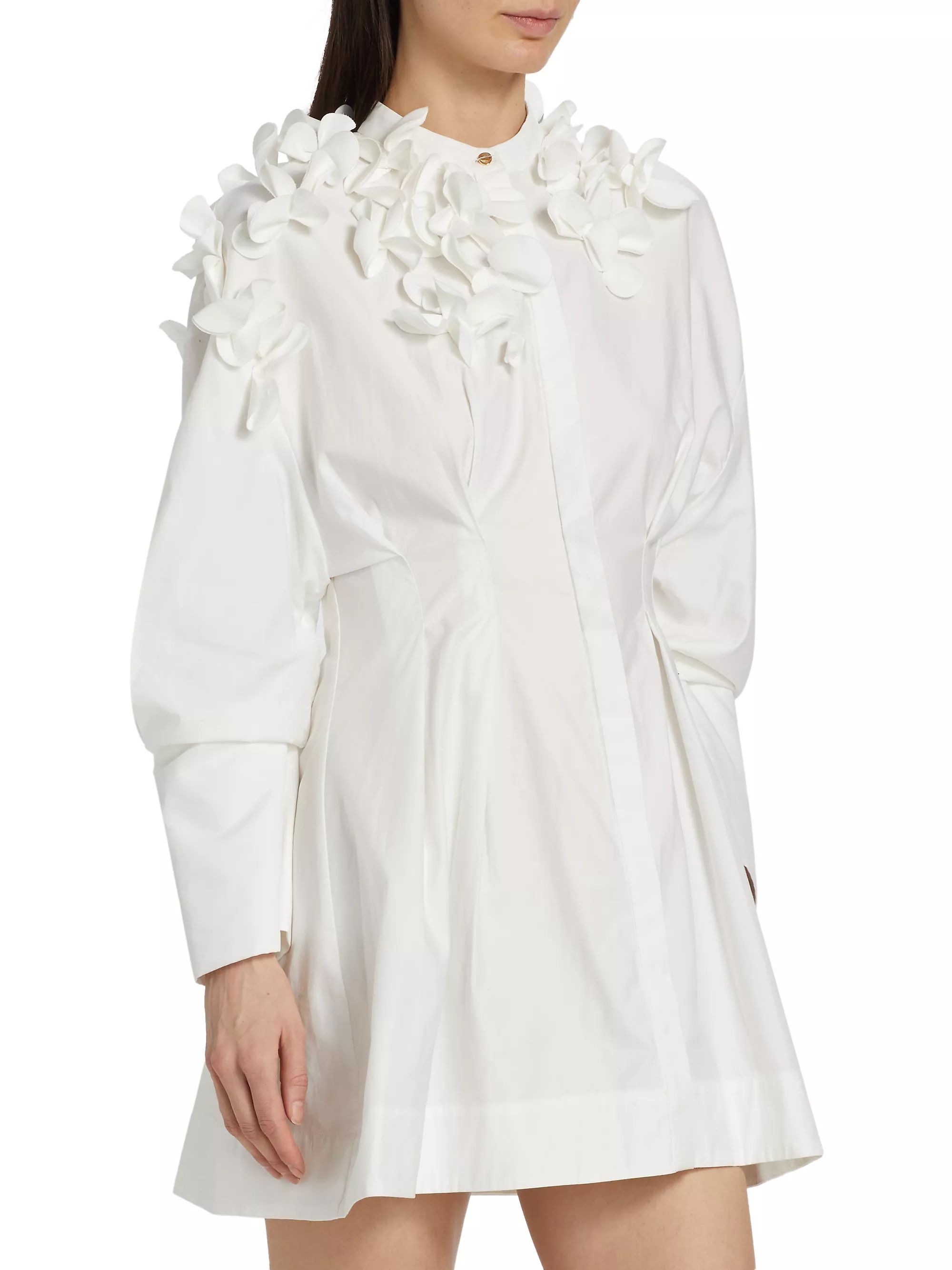 Rannoch Cotton Appliqué Minidress | Saks Fifth Avenue