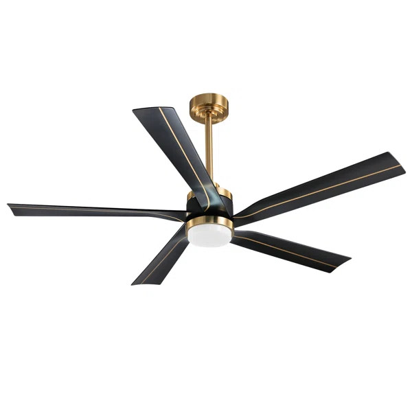 Ellaura 56'' LED Lighted Ceiling Fan with Remote Control and Wire Blades | Wayfair North America