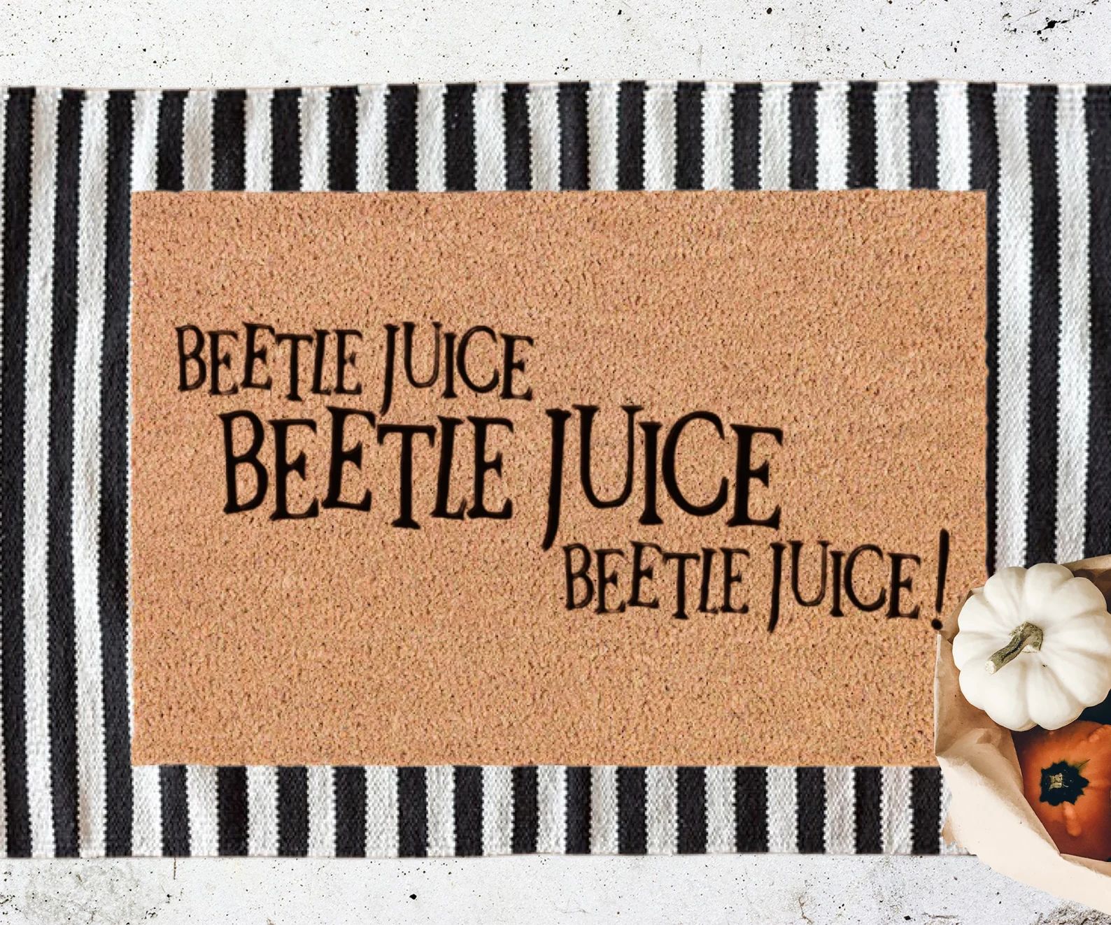 Beetlejuice Beetlejuice Beetlejuice Doormat  Funny Halloween | Etsy | Etsy (CAD)