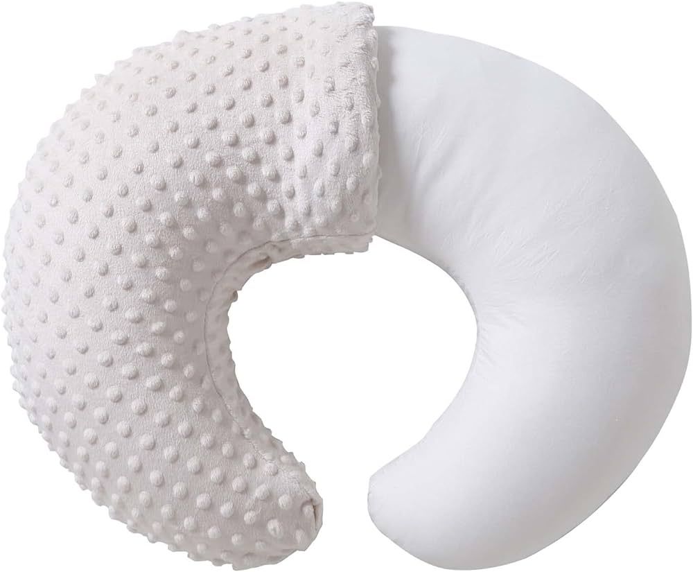 QUENESS Nursing Pillow and Positioner, Breastfeeding, Bottle Feeding, Baby Sitting Support with R... | Amazon (US)