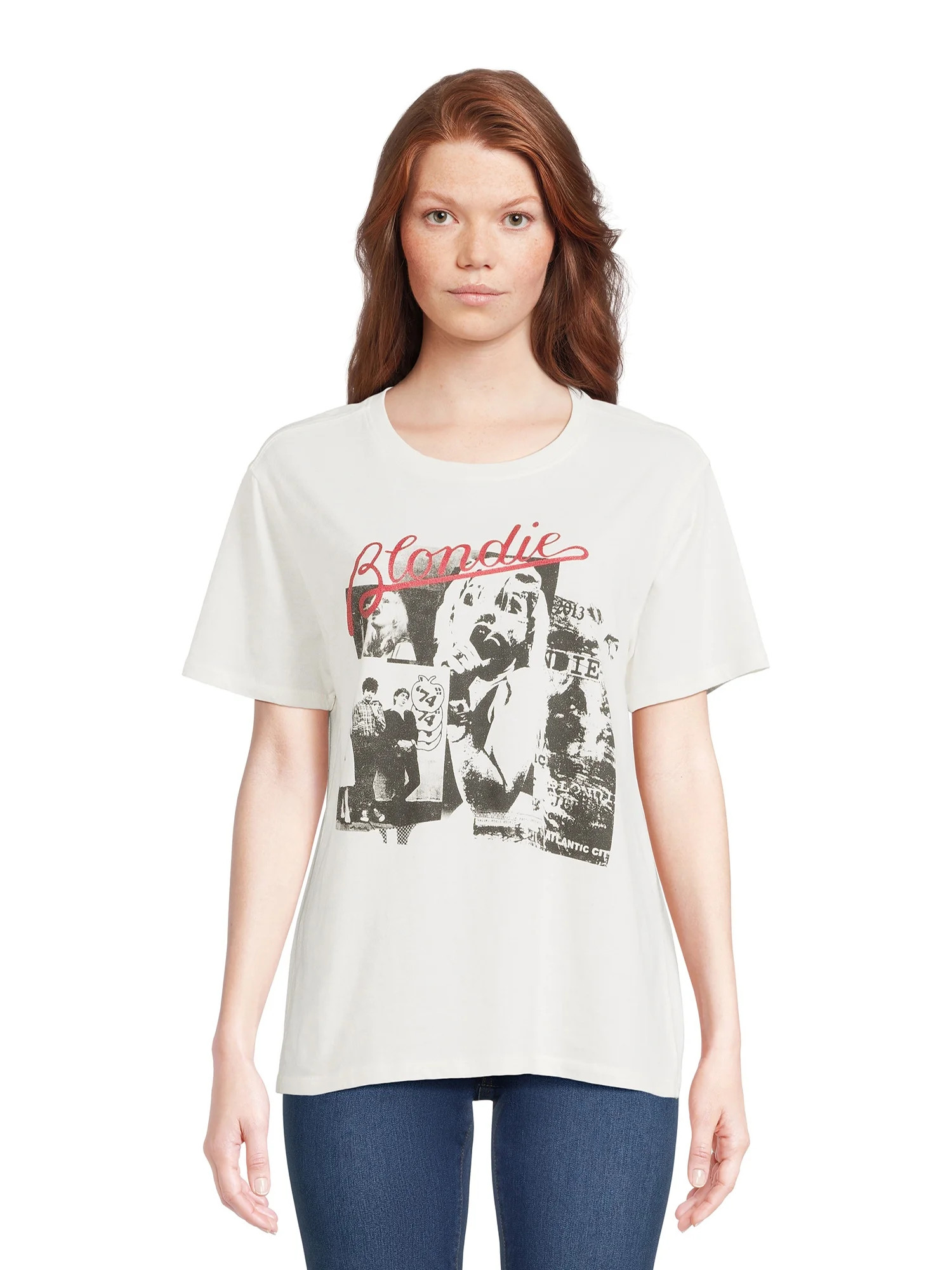 Time and Tru Women’s Jersey Blondie Graphic Band T-Shirt - Walmart.com | Walmart (US)