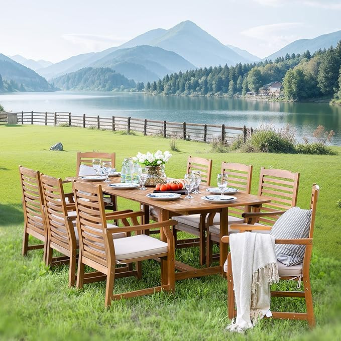 Sophia & William Patio Outdoor Table and Chairs Set, Patio Dining Sets for 8, 9 Pieces Patio Tabl... | Amazon (US)