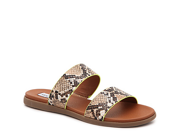 Steve Madden Adia Sandal - Women's - Light Brown/Brown Snake Print | DSW
