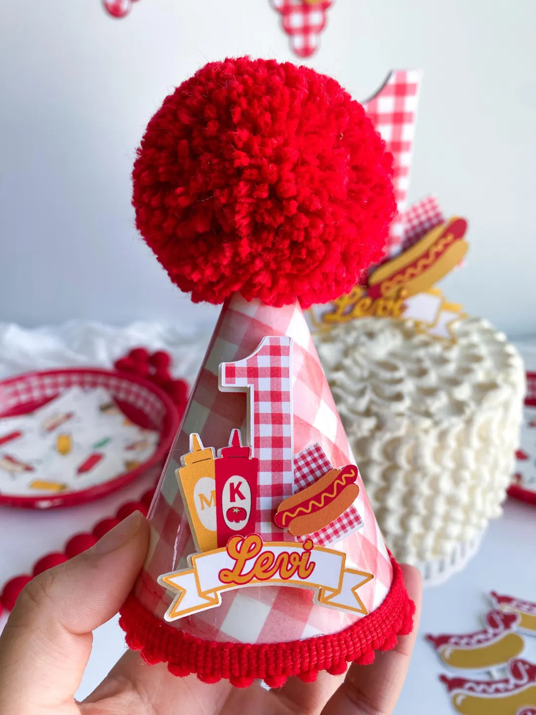 One Hot Diggity dog mini hat|Hot doggity dog birthday hat|Hot dog party hat|Weenie bit older birt... | Etsy (US)