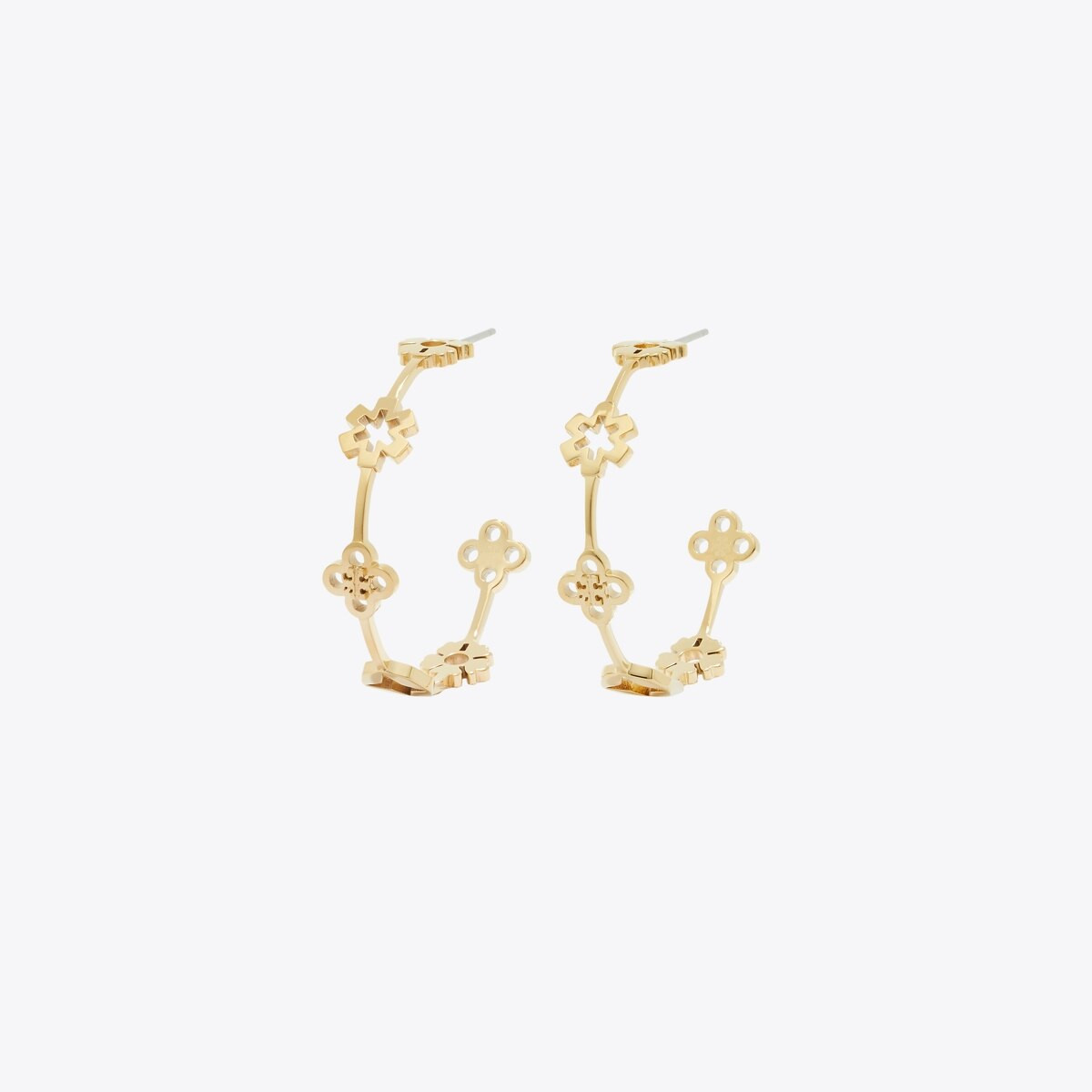 Forget Me Not Hoop Earrings: Women's Designer Earrings | Tory Burch | Tory Burch (US)