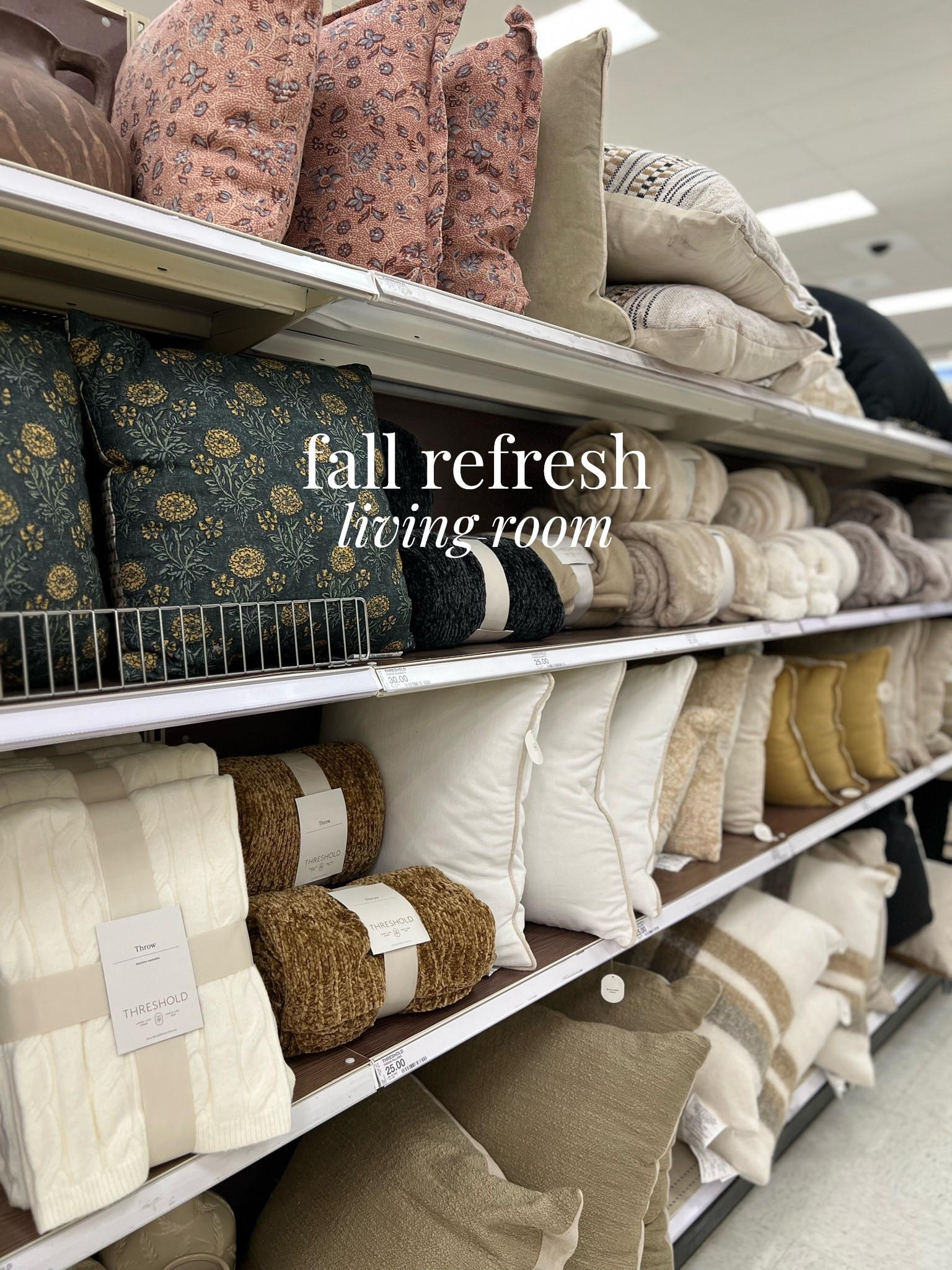the start of the fall season calls for little sprinkles of warm colors, soft textures, and a nice, cozy throw blanket, pillow, or both! 

Target Finds, Threshold, Living Room, Fall Decor, Fall Refresh, Fall Interiors, Cozy Home

#LTKSeasonal #LTKHome