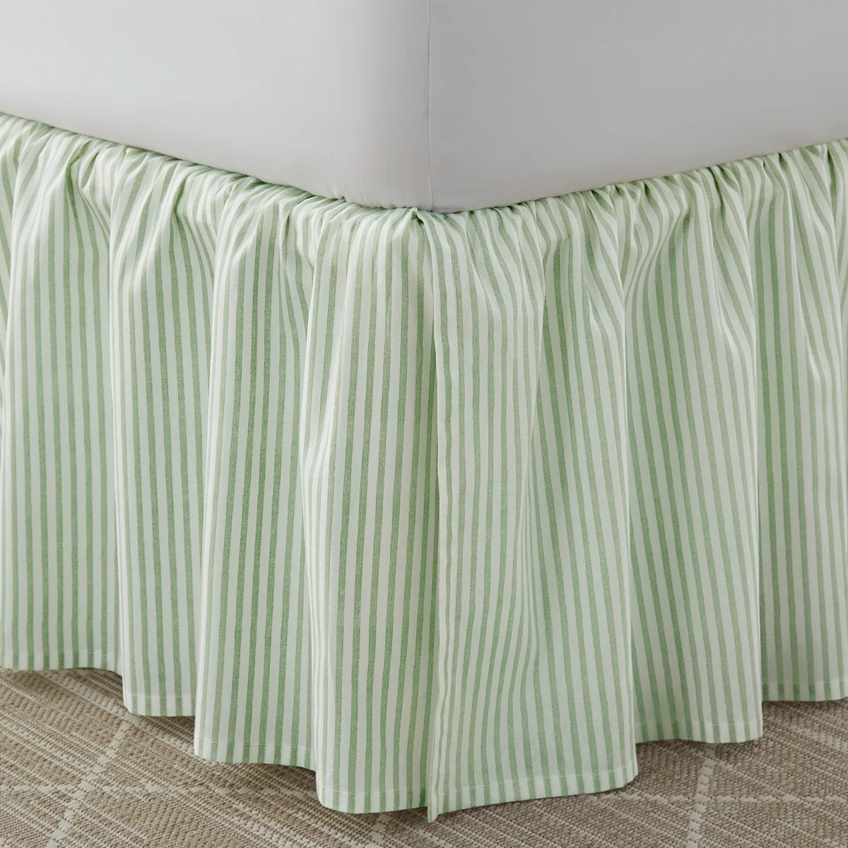 Laura Ashley Ticking Stripe Bed Skirt | Wayfair North America