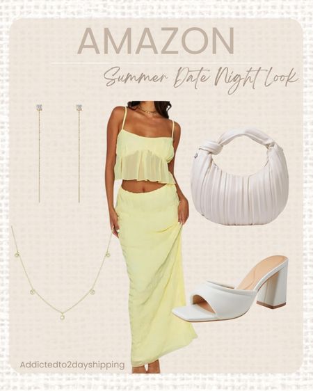 AMAZON- Summer Date Night Look

Two piece set, matching set, dressy two piece set, crop tank top and skirt set, ruffle top and skirt set, yellow matching set, summer look, summer outfit, date night look, vacation look


#LTKFindsUnder50 #LTKFindsUnder100 #LTKStyleTip