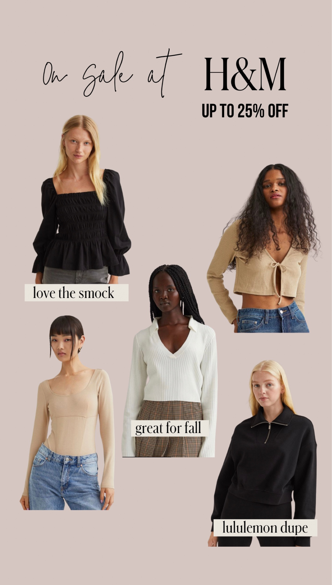 H&M up to 25% off womens tops! Ends today so snag while you can!!

#LTKitbag #LTKsalealert #LTKstyletip