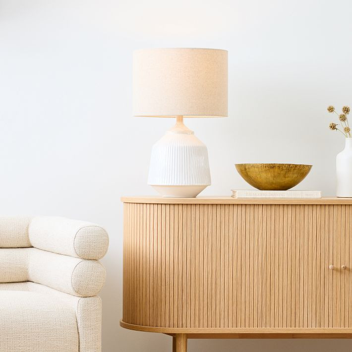 Roar & Rabbit™ Ripple Ceramic Table Lamp (22") | West Elm (US)