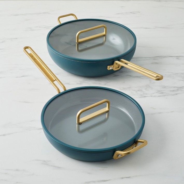 GreenPan™ Stanley Tucci™ Ceramic Nonstick 4-Piece Cookware Set | Williams-Sonoma